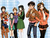 Love Hina: the residents of Hinata dorm (© Ken Akamatsu / Kodansha / LoveHina Onsen Kumiai / TV Tokyo / Bandai)