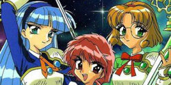 Magic Knight Rayearth: Umi, Hikaru, and Fuu (© CLAMP / Kodansha / Polygram / TMS / Media Blasters)