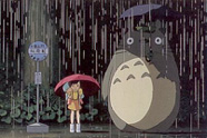 Tonari no Totoro: waiting for the bus (© Hayao Miyazaki / Studio Ghibli / Tokuma Shoten / Troma / FOX / Disney)